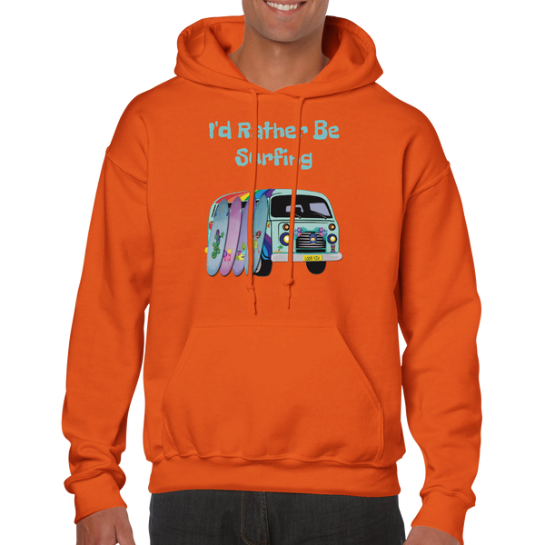 Surfboards and Camper "I'd Rather Be Surfing" Classic Unisex Pullover Hoodie