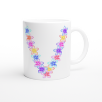 Pretty Flower Alphabet Mug - Frangipani V
