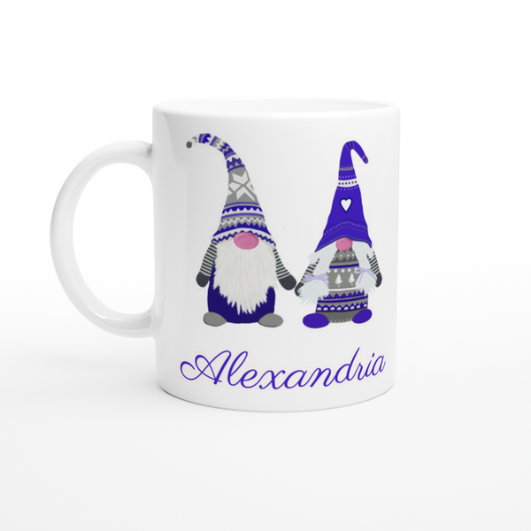 CUSTOM NAME Scandinavian Gnome Ceramic Mug