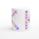 Pretty Flower Alphabet Mug - Frangipani K