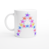 Pretty Flower Alphabet Mug - Frangipani A