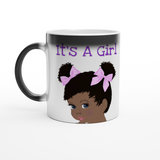 Cute “It’s a Girl” Baby Face Magic Gender Reveal mug