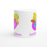 Cute Chick on an Easter Egg Personalised Mug – Pink Egg
