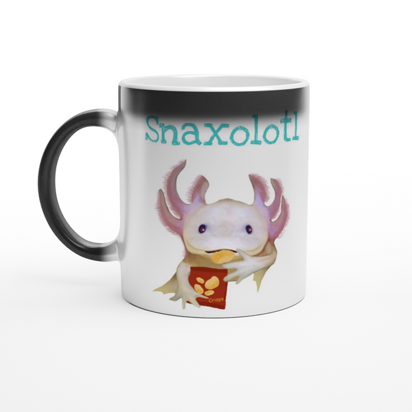 "Snaxalotl" Magic Image Reveal 11oz Ceramic Axolotl Mug