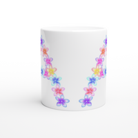 Pretty Flower Alphabet Mug - Frangipani A